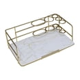 thumbnail image 1 of Bathroom Countertop Organizer Cosmetic Storage Basket Large Capacity Corner Shelf for Skincare Brushes Countertop Bathroom Rectangle, 1 of 5