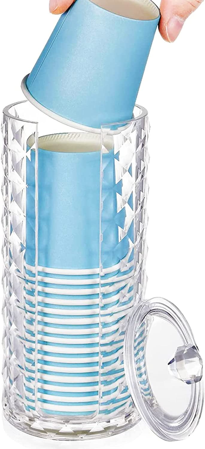 Bathroom Cup Dispenser, Mouthwash Cup Holder for 3oz Disposable Paper