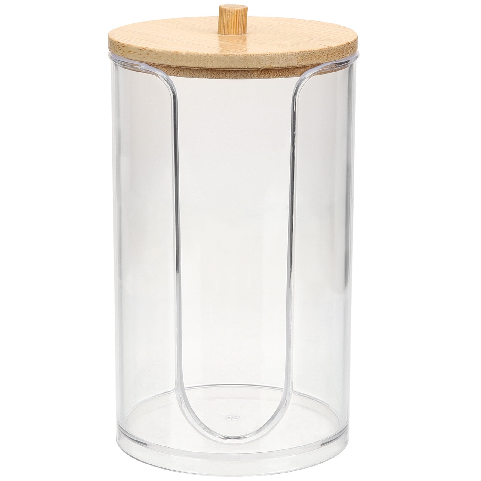 Bathroom Cup Holder Cotton Round Dispenser Pad Pads Desktop Organizer Paper Swab