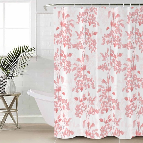 Bathroom Curtain 96 Inch Shower Curtain with Hooks, Waterproof Polyester Bath Curtain Washable Bathtub Curtain 72''x 96''