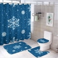thumbnail image 1 of Bathroom Curtain and Rug Set, Retro Truck and Autumn Leaves Pattern Printed on Bathroom Shower Curtain Sets with Rugs, Suitable for Small Gym Guest Bath, 72 x 72 inches, 1 of 8