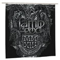 Bathroom Curtains 72 x 72 In,GOD Lamb Curtain Shower with 12 Hooks