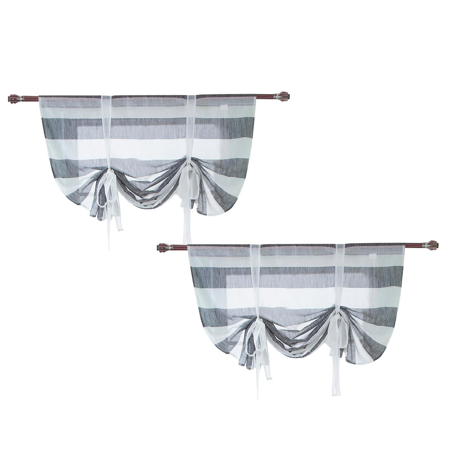 Bathroom Curtains Window Valance,Beauty Roman Curtain Short Sheer Tie ...