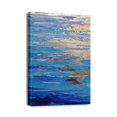 thumbnail image 1 of Bathroom Décor with Coastal View - Modern 12x16inch Abstract Blue Ocean Print with Sunset & Sunrise Wall Art, 1 of 7
