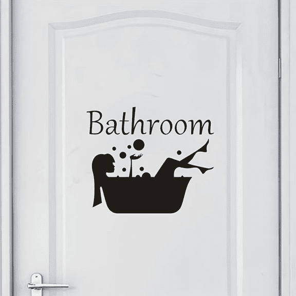 Bathroom Decal Removable Art Vinyl Mural Home Room Decor Wall Stickers diy