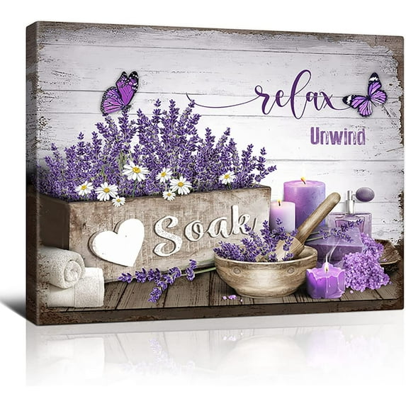 Bathroom Decor Canvas Wall Art Blue Bathroom Decor Farmhouse Wall Art Rustic Bathroom Sign Print Paintings Bathroom Pictures Modern Home Artwork Decor For Bathroom Framed Ready To Hang 12x16inch