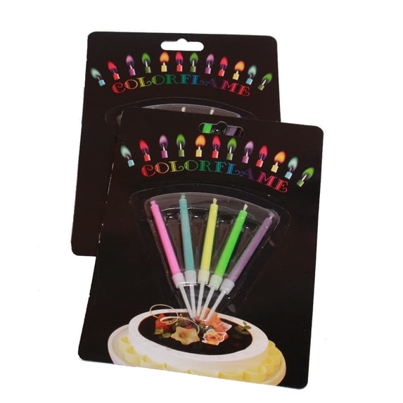 Bathroom Decor Colored Flame Candles Birthday Candles Party Cake Candles Cool and Good-Looking Clearance Sale