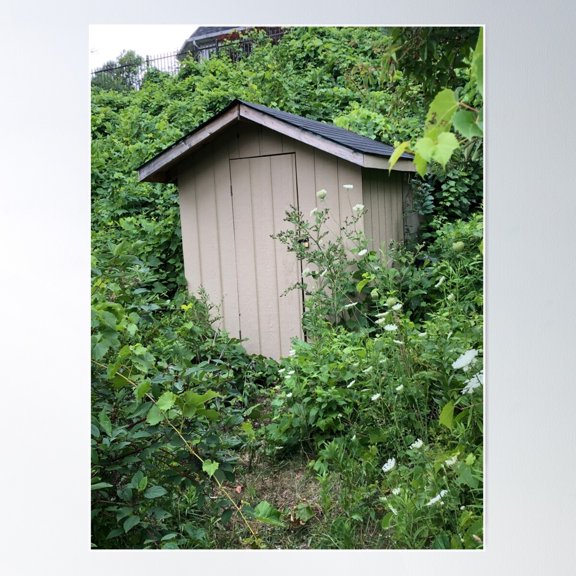 Bathroom Decor, Restroom Decor, Hut House Poster Wall Art, Modern Wall Decor For Living Room Bedroom, 8x12 UNFRAMED