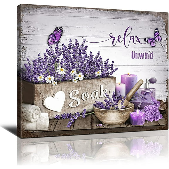 Bathroom Decor Wall Art Butterfly Blue Sign Rustic Farmhouse Canvas Prints Signs Bathroom Pictures Wall Decor Wood Background Pictures Artwork Framed Bath Laundry Home Decorations 12''''x16''''