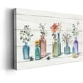 thumbnail image 1 of Bathroom Decor Wall Art Flowers Glass Jar Poster Floral in Mason Jar Bottles Farmhouse Picture Canvas Print Décor for Bathroom Bedroom Framed Artwork 12x16 inch, 1 of 6