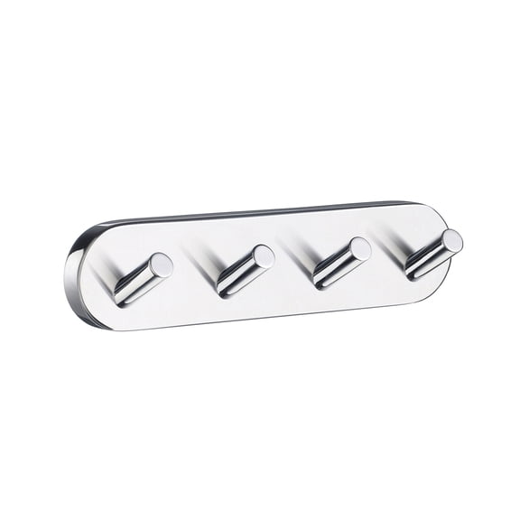 Bathroom Decorative Hardware  Accessories Home 7" Quad Hook Polished Chrome