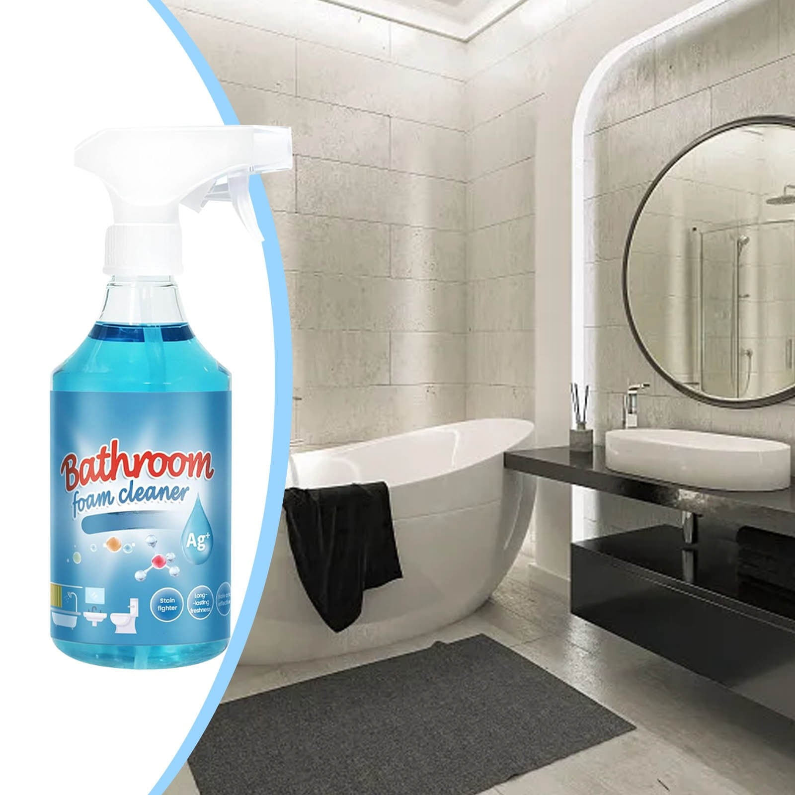 Bathroom Descaler Cleaner, Powerful Stubborn Stains Cleaner, All ...