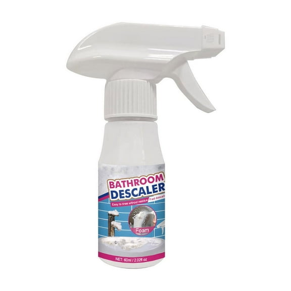 Bathroom Descaler Foam Cleaner, Stubborn Stains Cleaner, Bathroom Descaler Cleaner, Bathroom Glass Descaler Spray, To Tile Faucet Cleaner Foam Spray, All Purpose Rinse Cleaning Foam for Bathroom