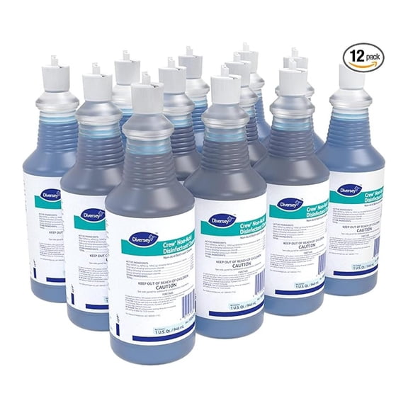 Bathroom Disinfectant Cleaner, 32oz - Neutral Non-Acid Bowl & Surface Cleaner, 12 Pack - Toilet, Sink, Countertop Disinfectant Spray for Restrooms