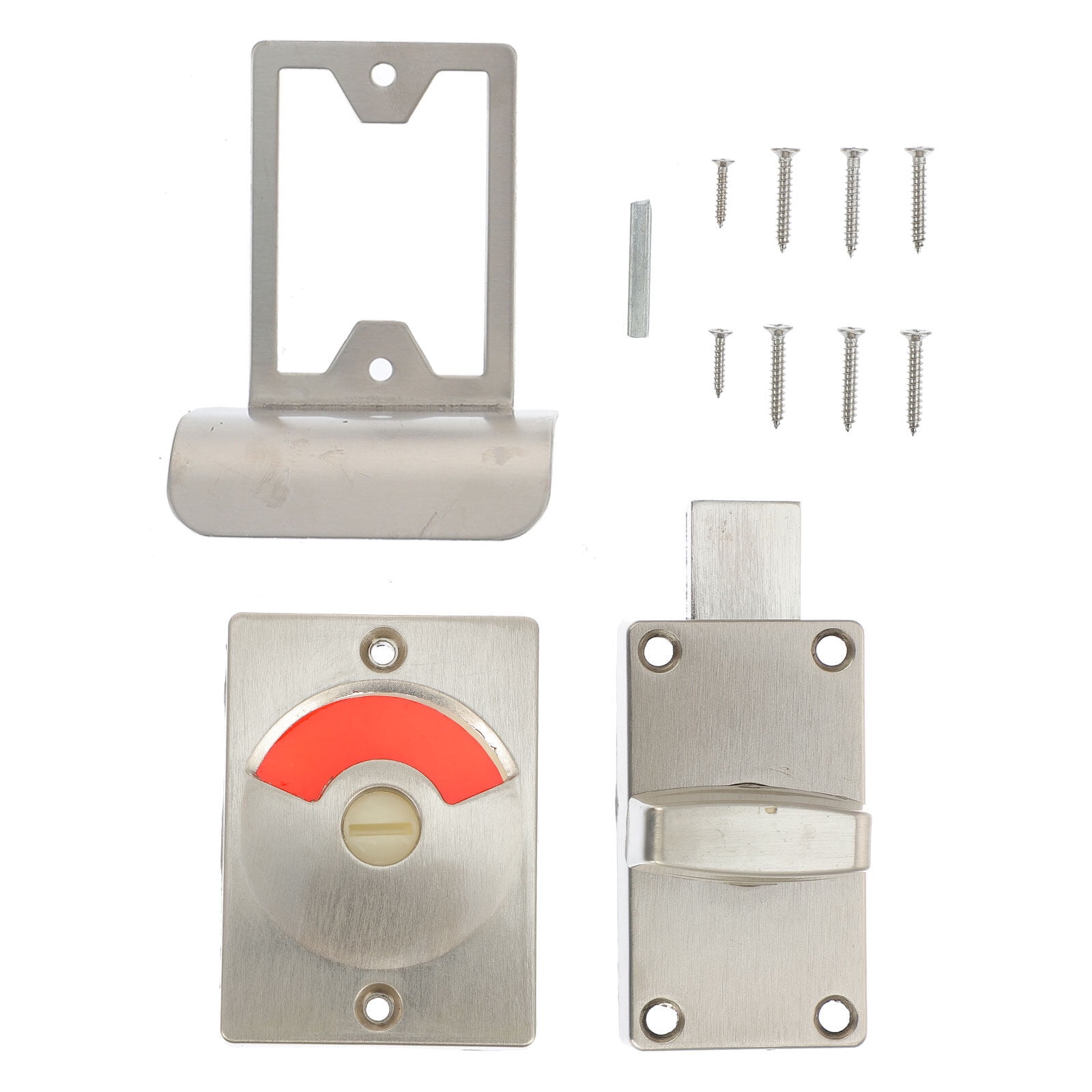 Bathroom Door Lock Public Toilet Partition Latch Stainless Steel