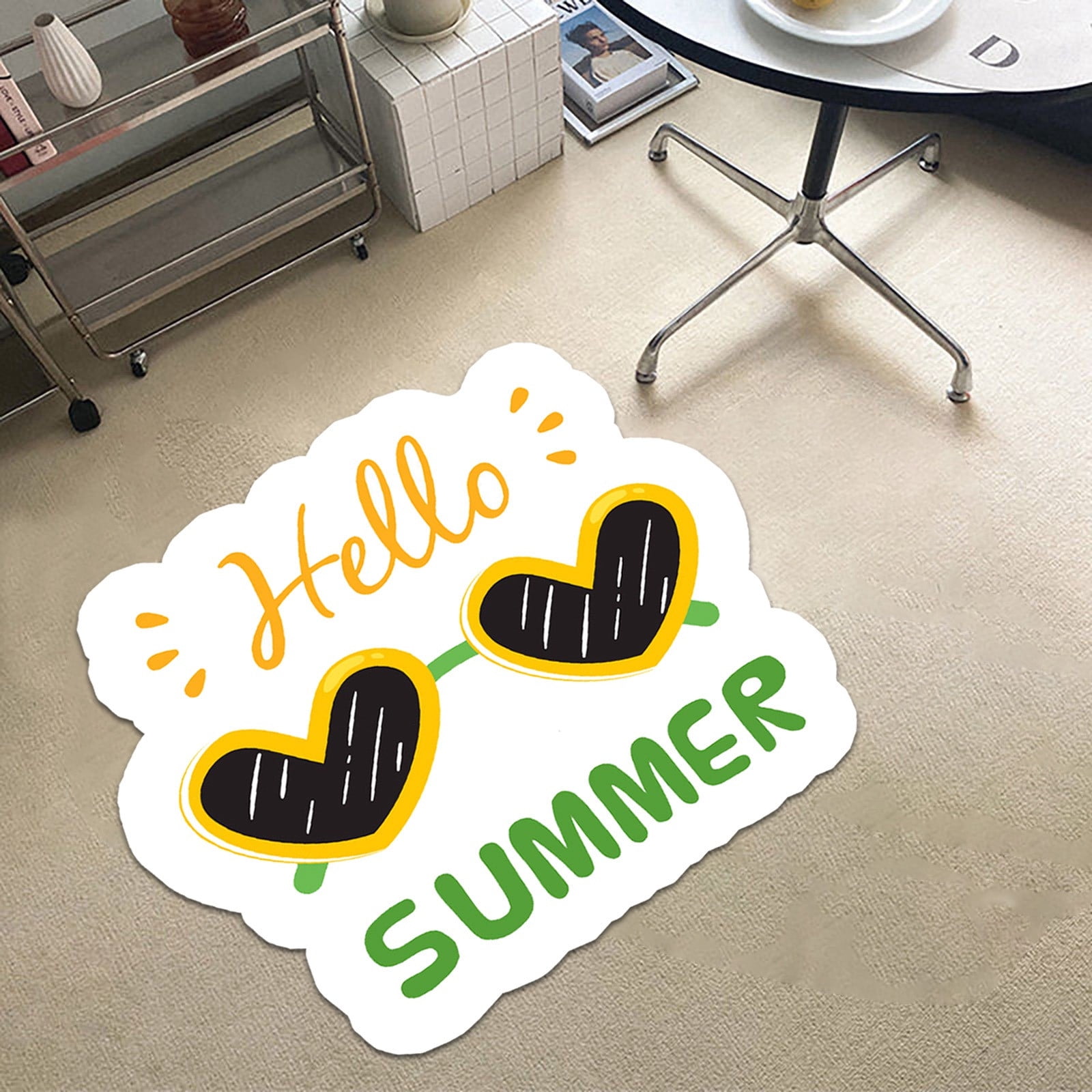 Bathroom Door Mat Indoor Carpet Non Slip Washable Low Down Floor Carpet