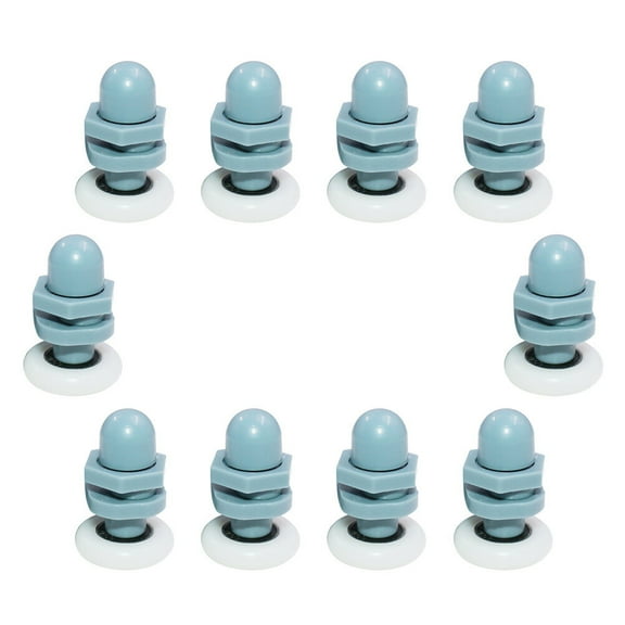 ifundom 10 Pack Heavy Duty Bathroom Door Rollers with ABS Material, Smooth , Bearings, Easy to Install