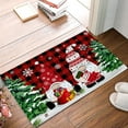 Bathroom Doormat Blue Hat Snowy Winter Snowflake Chrismtas Durable