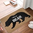 thumbnail image 1 of Bathroom Doormat Hey Bear Durable Doormat Indoor Entrance Door Mat Bath Rug Decorative Patio Garage Kitchen Door Mats Porch Gifts Mats 18 * 30in, 1 of 4