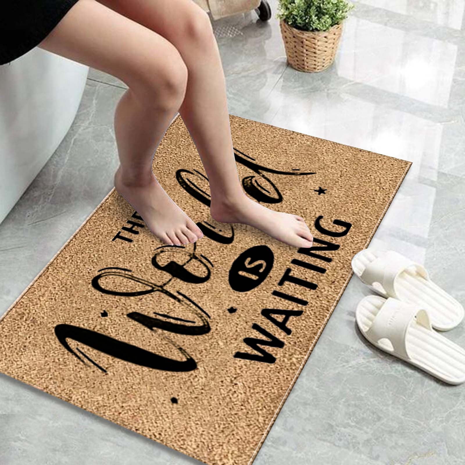 Bathroom Doormat Indoor Carpet Non Slip Washable Low Pile Floor Carpet