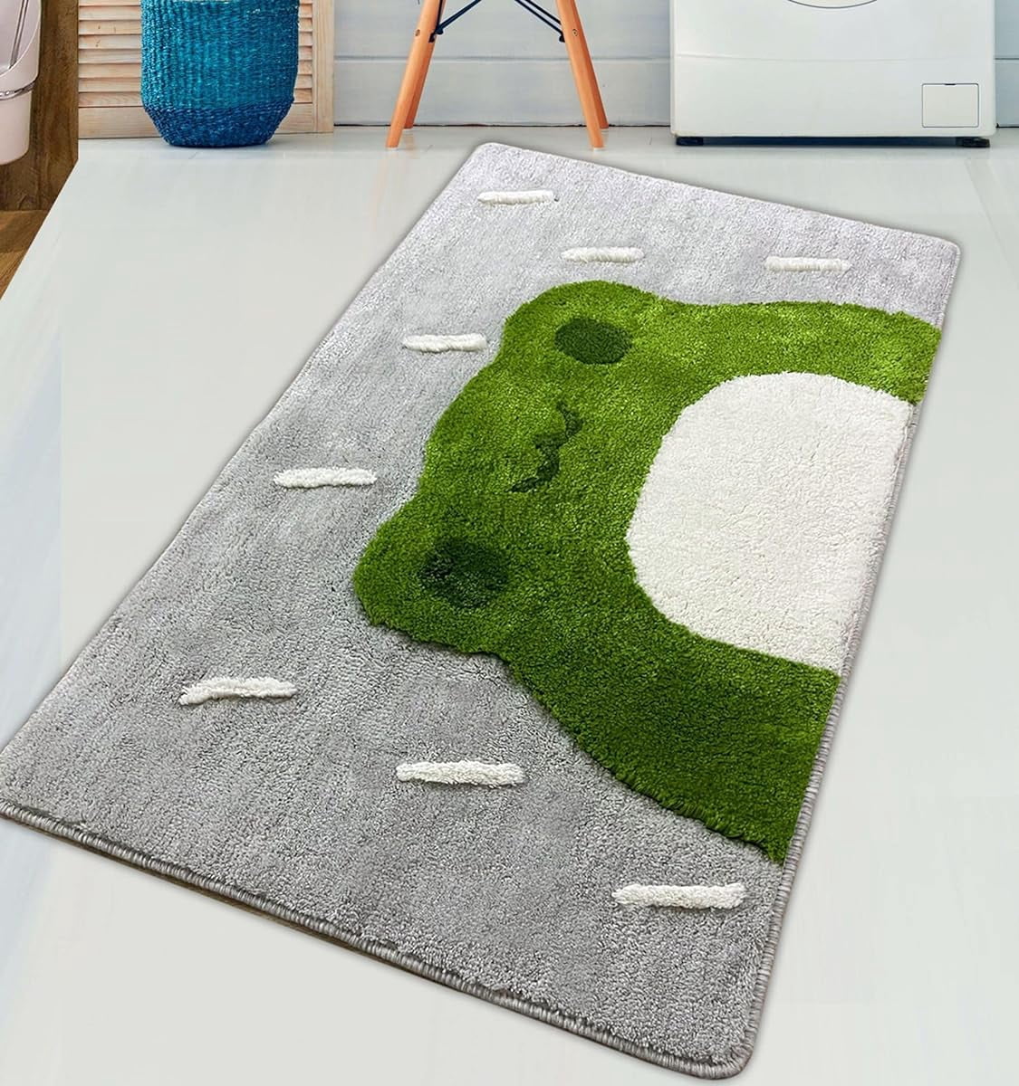 Bathroom Doormat Kawaii Frog Rug, Funny Bathroom Home Decor Absorbent ...