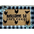 Bathroom Doormat to Our Coop Chicken Door Mat,Pattern Printed