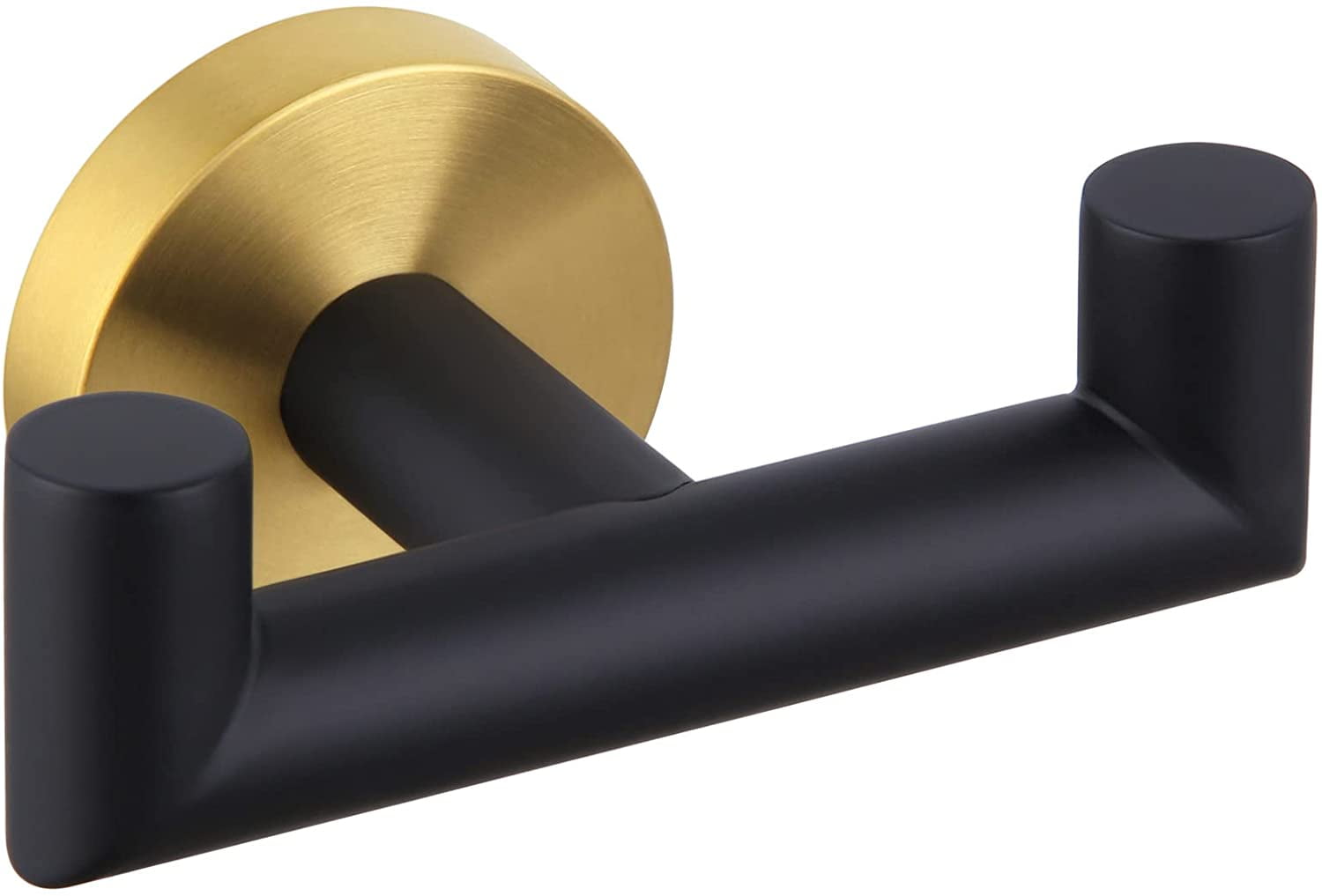 Bathroom Double Hook Brushed Gold, Angle Simple SUS304 Stainless Steel ...