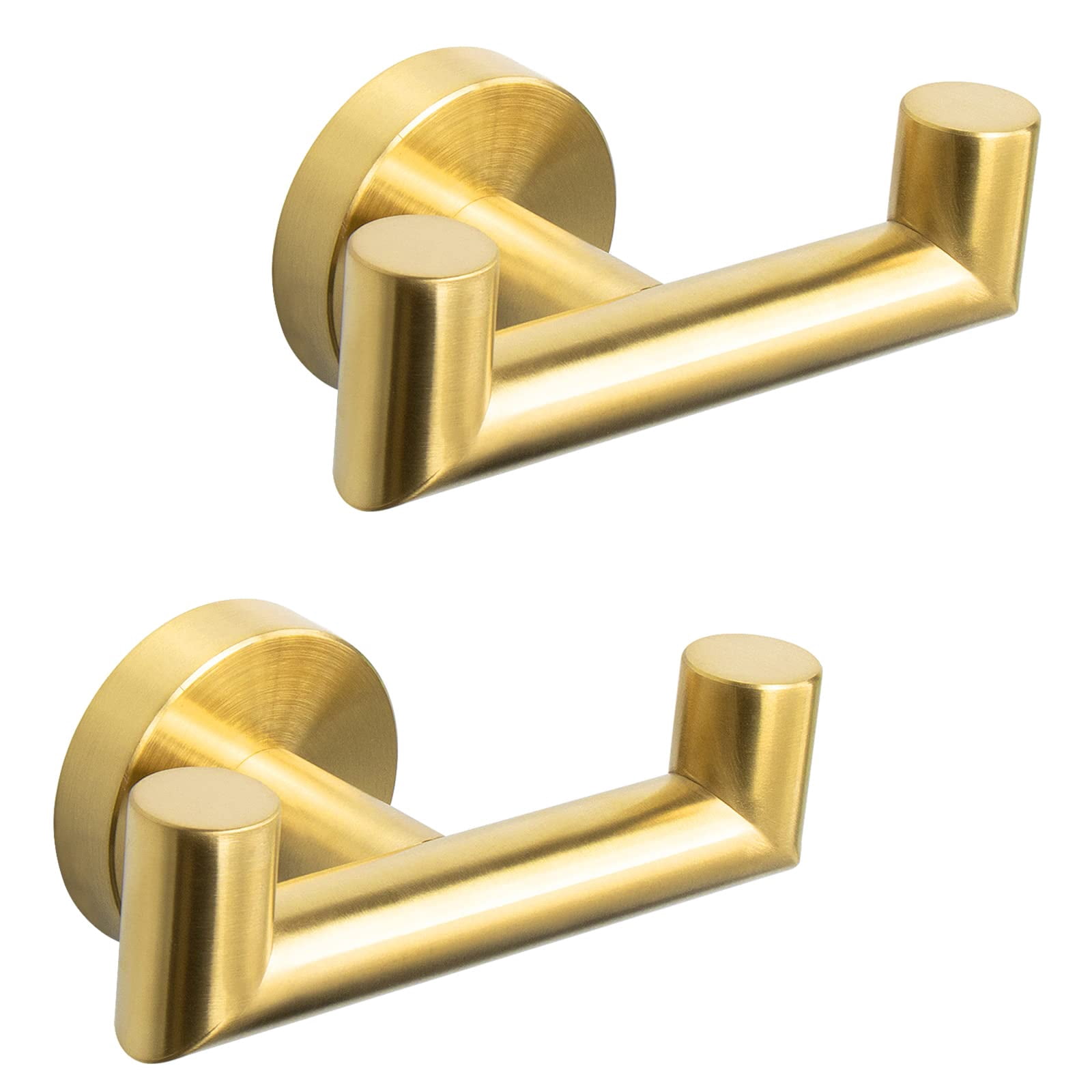 Bathroom Double Towel Hook- SUS304 Stainless Steel Robe Towel Holder ...