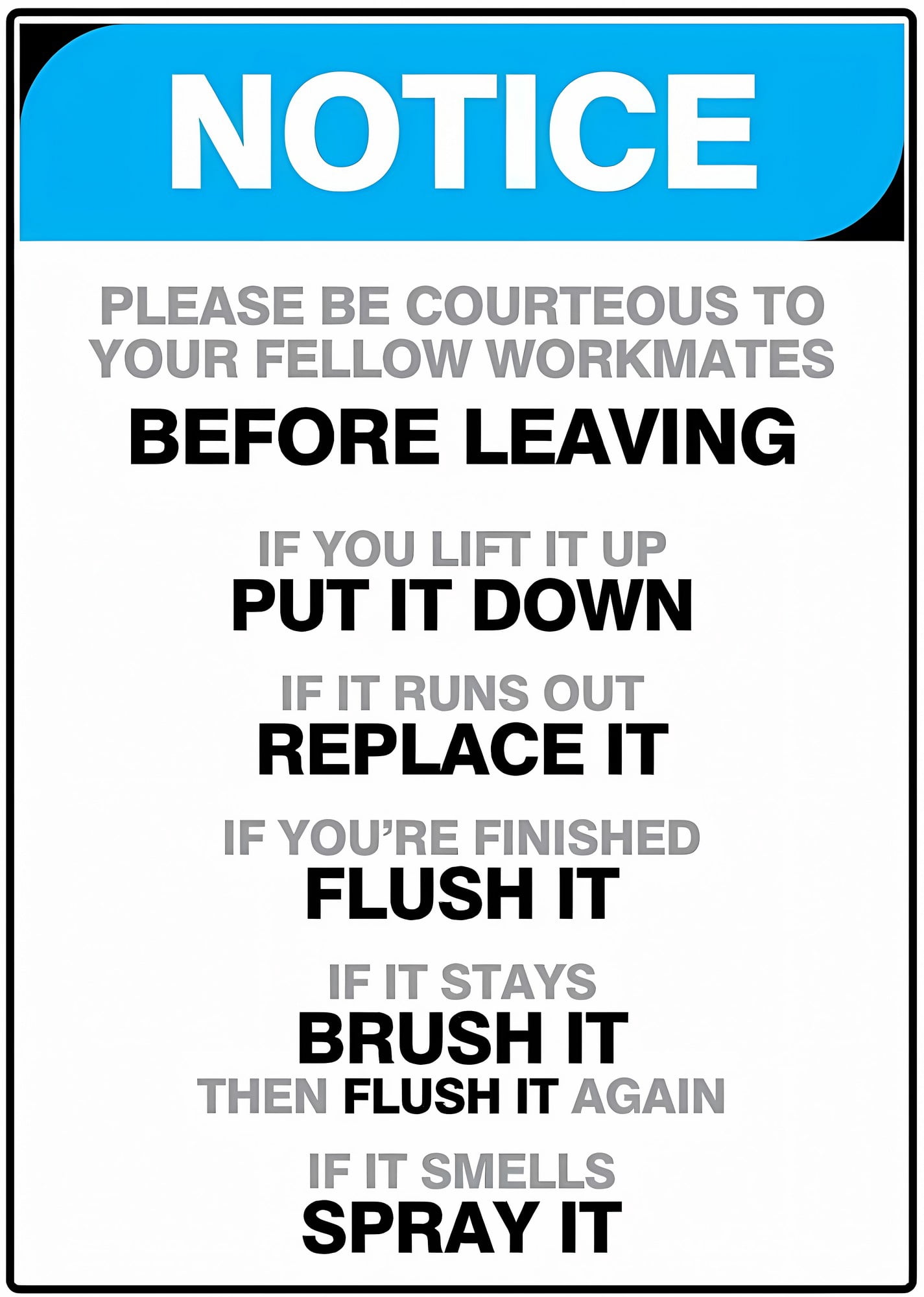 Bathroom Etiquette 8