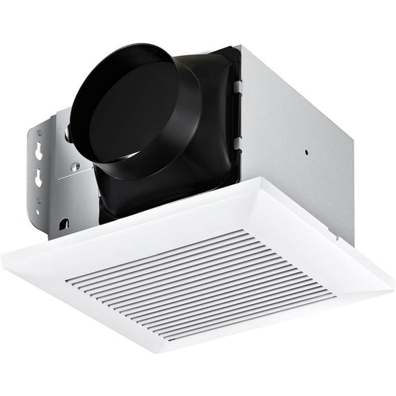 Bathroom Exhaust Fan 110 CFM Very Quiet with Matel Housing, Ceiling Mount Ventilation Fan Large Air-flow Capacity, Energy-Saving Household Bath Vent Extractor, White Plastic Grille