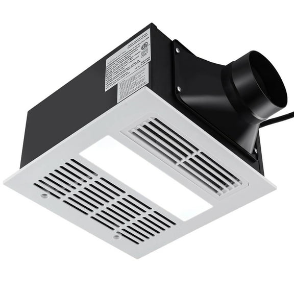 Bathroom Exhaust Fan, 1500W Heating, 110 CFM High-Efficiency Ventilation, 1.5sones Low Noise Operation, Energy-Saving Bathroom Ceiling Fan, Need For Attic Access, For Various Ceilings