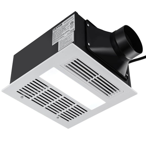 Bathroom Exhaust Fan 1500W Heating 110 CFM High Efficiency Ventilation 1.5 Sones Low Noise Energy Saving Ceiling Fan For Various Ceilings