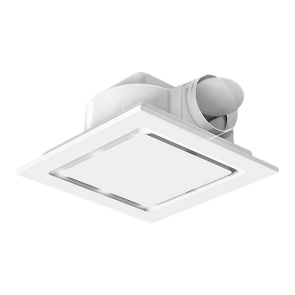 Bathroom Exhaust Fan Ceiling Mount Ventilation Backdraft Damper ABS Material for Basement Office Household Use