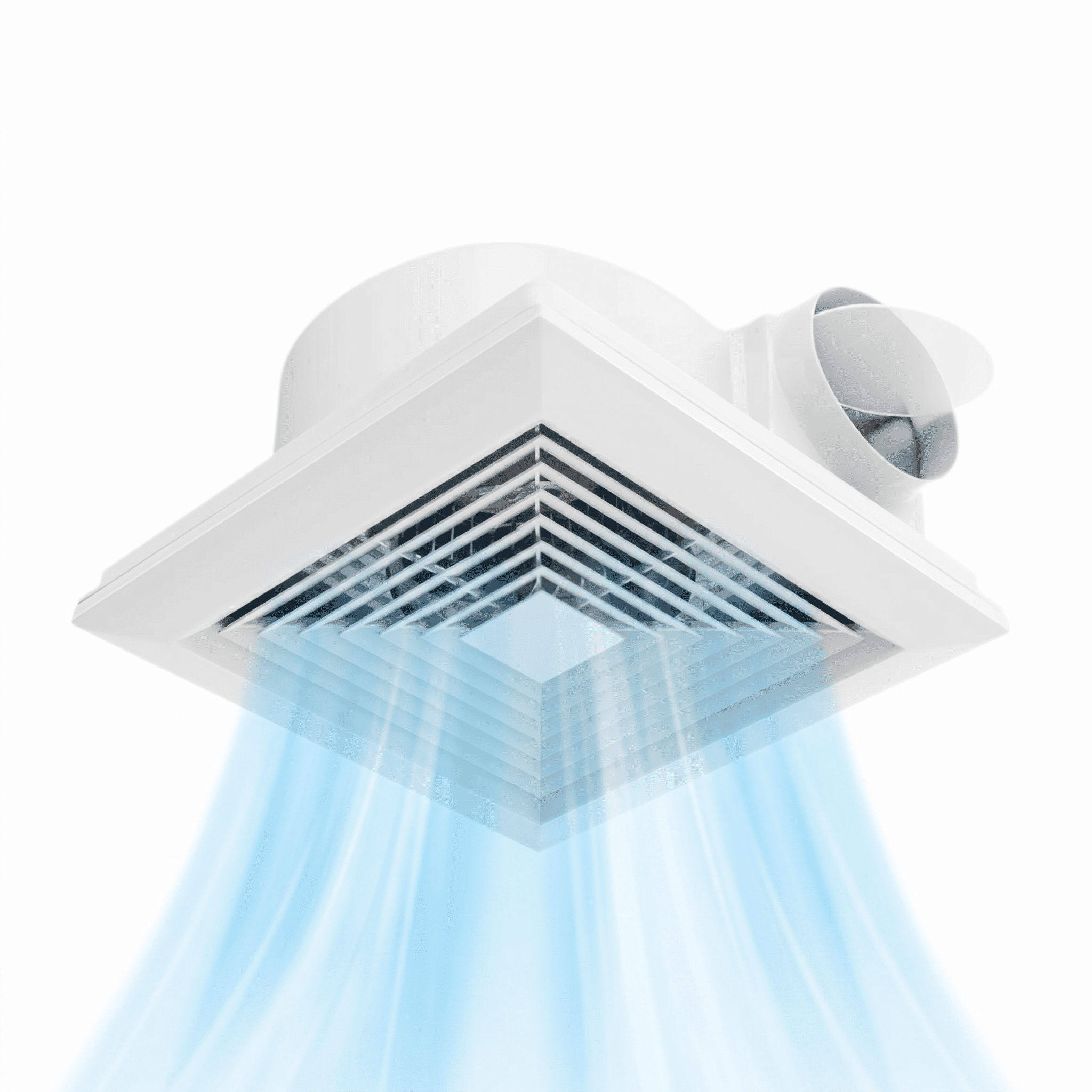 Bathroom Exhaust Fan Ceiling Ventilation Fan with Quiet Brushless Motor for Kitchen Bedroom Office Ventilation