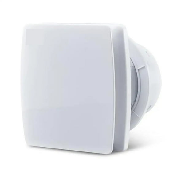 Bathroom Exhaust Fan Humidity Sensor Timer 5.9 In Quiet 110 CFM Ceiling Wall-Mount Ventilation Dual Baffle Design ABS