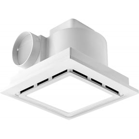 Bathroom Exhaust Fan with LED Light Ceiling Mount Ventilation Fan 118 CFM 1.0 Sones 4 Inch Duct Quiet Bathroom Vent Fan with Light Combo 5000K for Home Bath Hotel-Squares