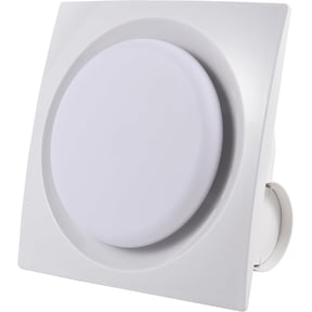 Bathroom Exhaust Fan with LED Light Ceiling Mount Ventilation Fan 90 CFM 1.0 Sones 4 Inch Duct Quiet Bathroom Vent Fan with Light Combo 5000K for Bath Office Hotel White (8Inches-Round)