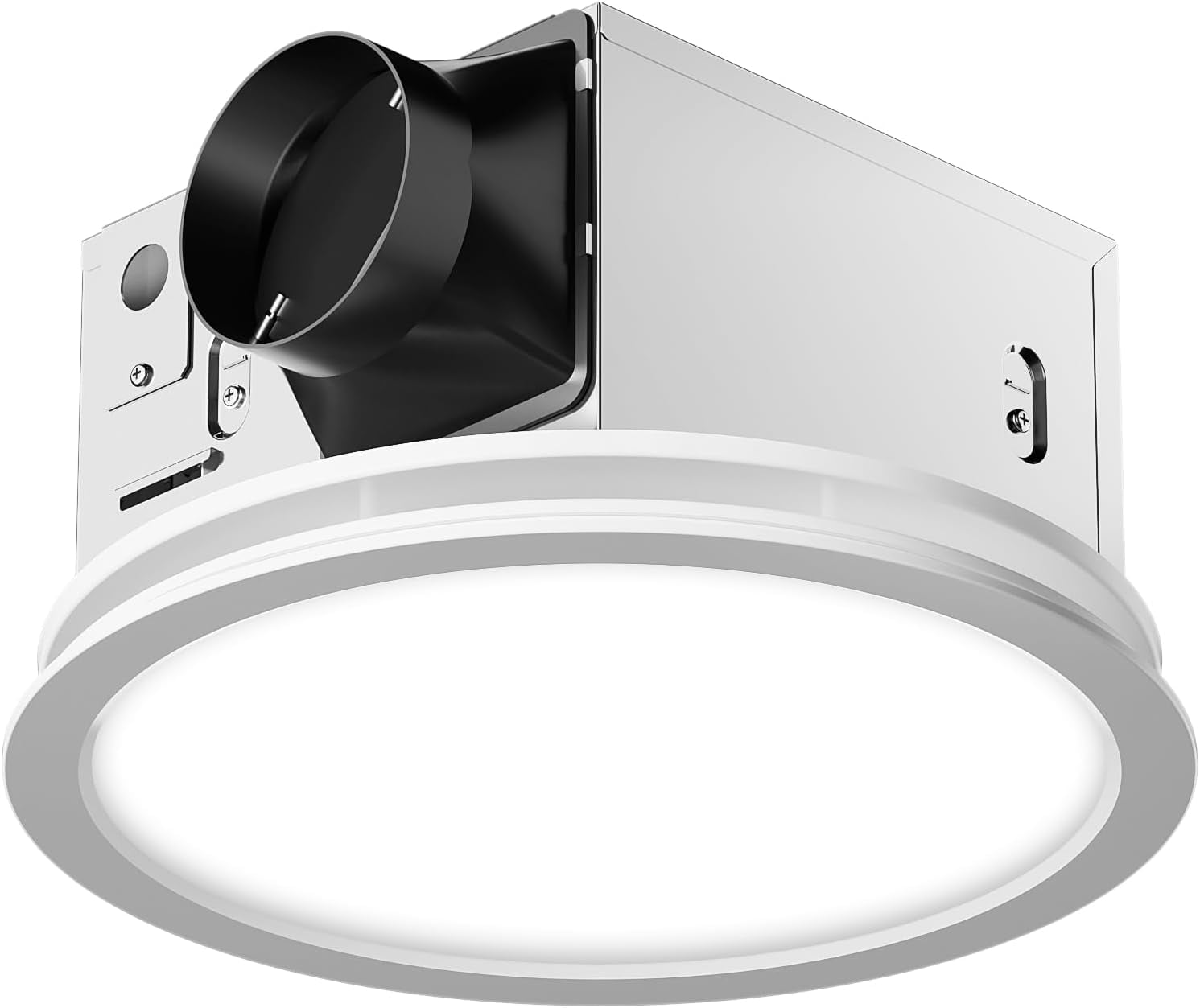 Bathroom Exhaust Fan with Light,130 CFM 47W Ceiling Mount Shower ...