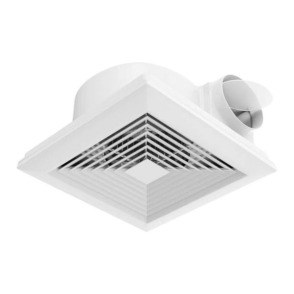 Bathroom Exhaust Fan Square Ceiling Ventilation Fan Quiet Operation ABS Construction Suitable for Kitchen Garage