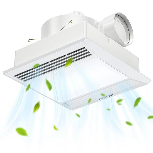 Ultra Quiet Bathroom Exhaust Fan with LED Light, 110 CFM, Fits 105 sq