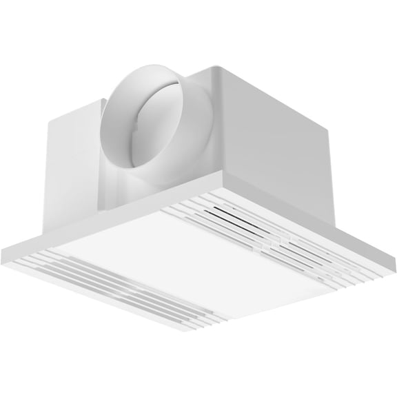 Bathroom Exhaust Fan with 6000K Light & Humidity Sensor (120-90CFM), 1.0 Sone, Auto Speed, 4" Duct Ceiling Vent Fan for Bathroom