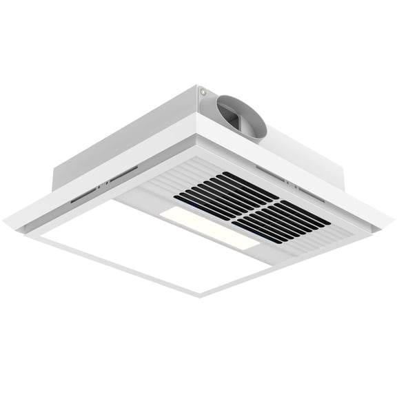Bathroom Exhaust Fan with Light and Heater Combo, DC 160 CFM, 2400-Watt Heater, Suitable for Any Bathroom