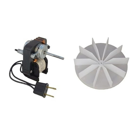 Bathroom Fan Motor Replacement Kit - Universal Electric Motor with 4.5" Fan Blade - 120V, 0.65A, 3000RPM - Fits Nutone, Fasco, Dayton & More