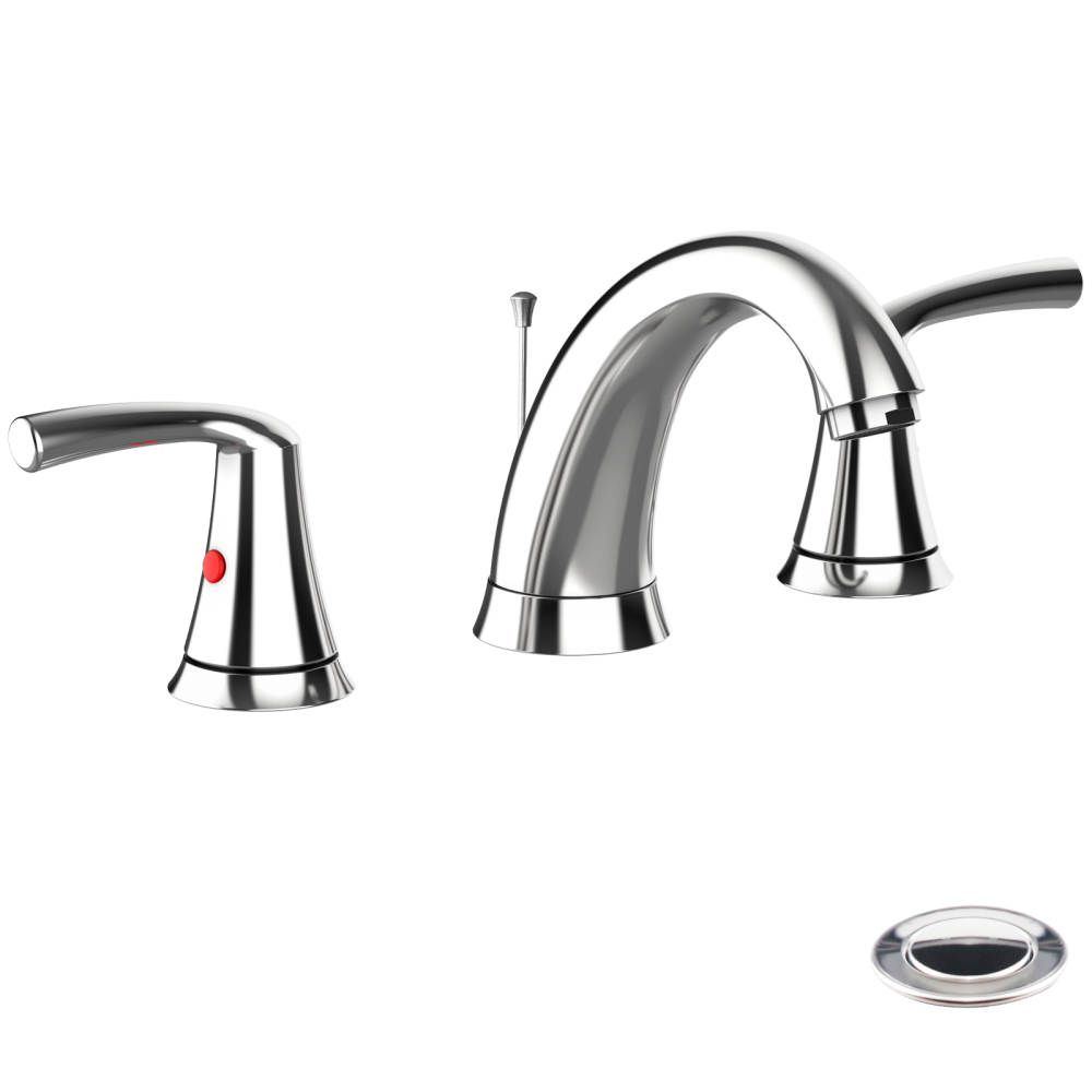 Bathroom Faucet, 8 inch 2 Handle 3 Hole Widespread Bathroom Sink Faucet