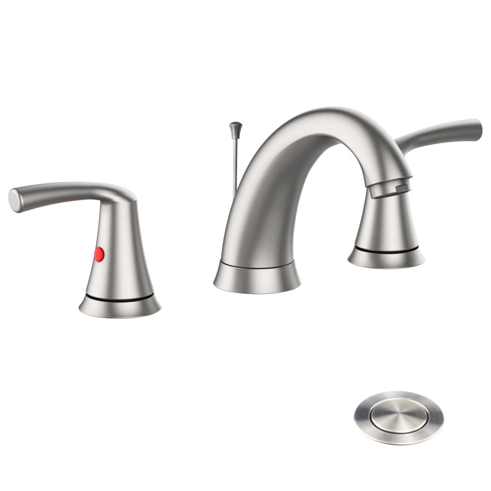 Bathroom Faucet, 8 inch 2 Handle 3 Hole Widespread Bathroom Sink Faucet