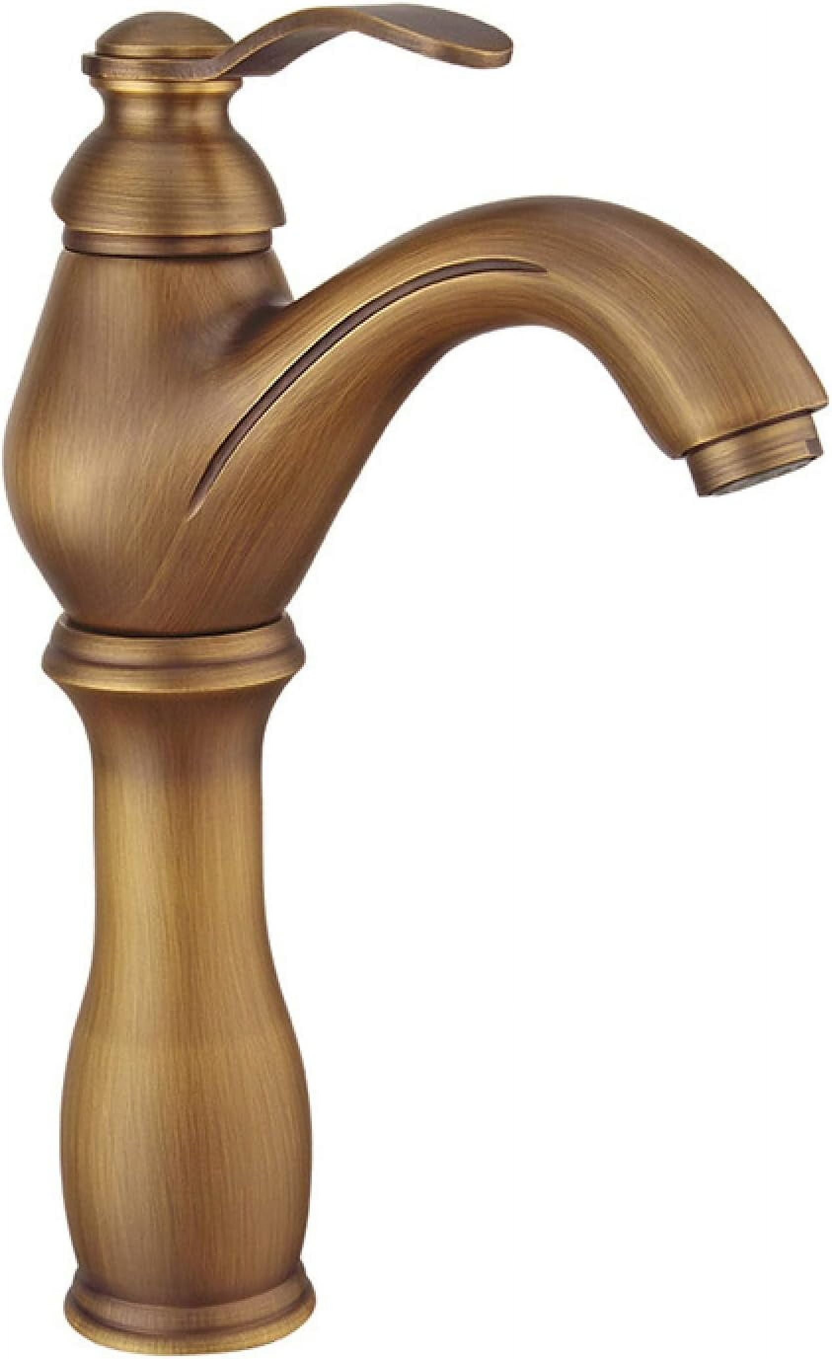 Bathroom Faucet Antique Brass, Hot and Cold Sink Mixer Tap Faucet ...