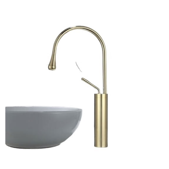 Bathroom Faucet Brushed Gold Basin Faucet Brass and Marble Sink Mixer Tap Hot Cold Sink Faucet Bathroom Lavotory Faucet ,Easy to Use
