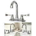 thumbnail image 1 of Bathroom Faucet for Camper 4 Inch Centerset, with Double Handle 360° Swivel Spout 2.17" Extra Long Mounting Shanks Lavatory Basin Sink Faucet for RV Trailer Mobile Home, Chrome, 1 of 12