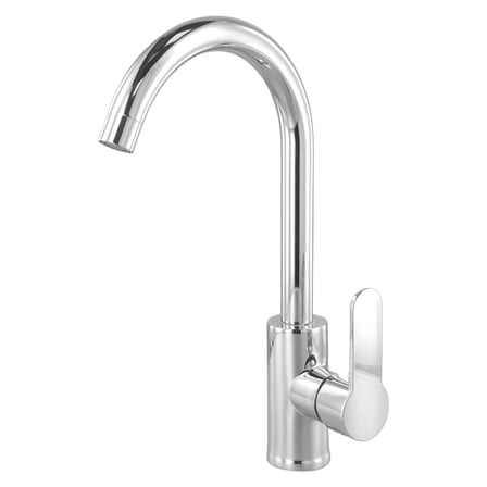 Bathroom Faucet Polished Chrome Plated Swivel Basin Sink Cold Hot Mixer Tap