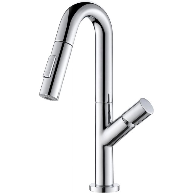 Bathroom Faucet Pull Down Kitchen Faucet for Hot and Cold Water